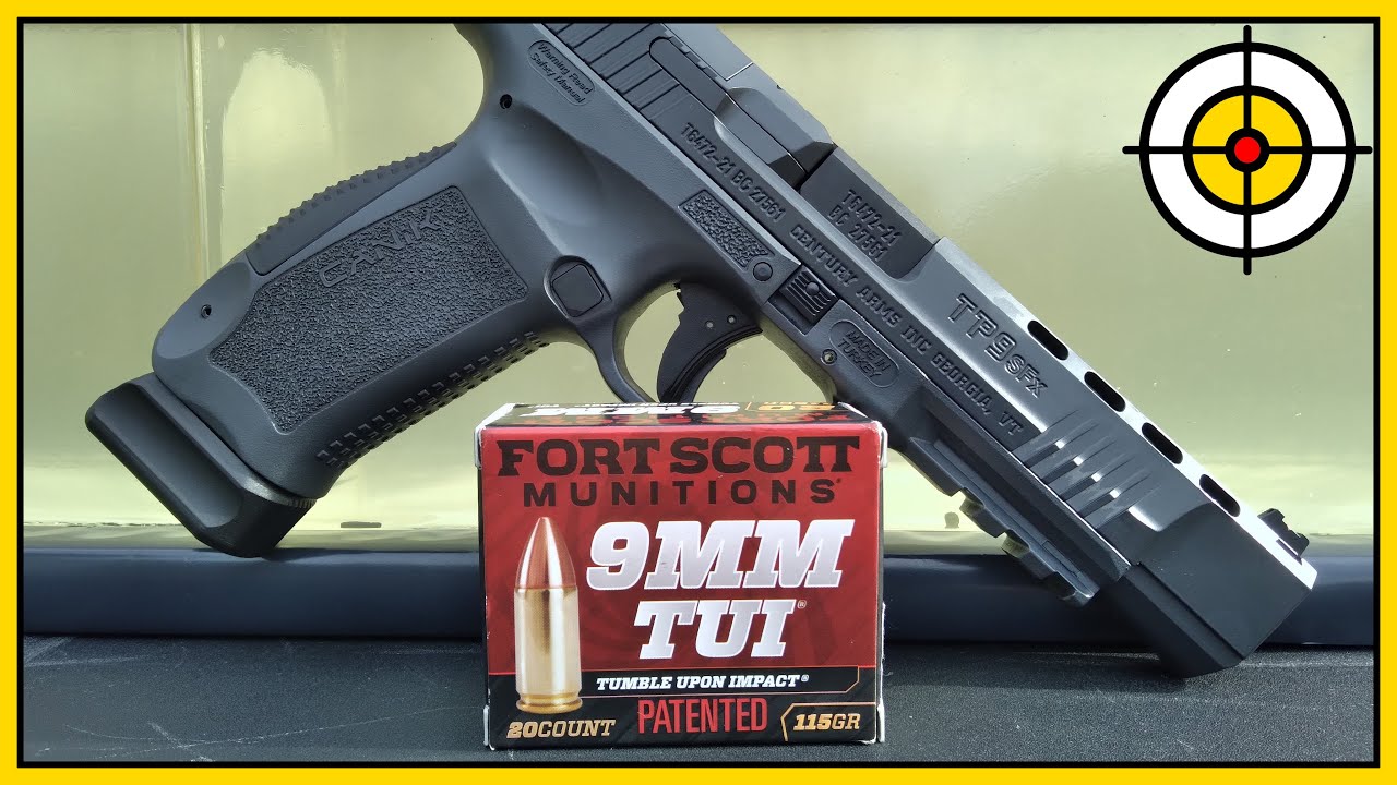 9mm Fort Scott Tumble Upon Impact vs FMJ, Ballistic Gel Test With The Canik TP9SFx!
