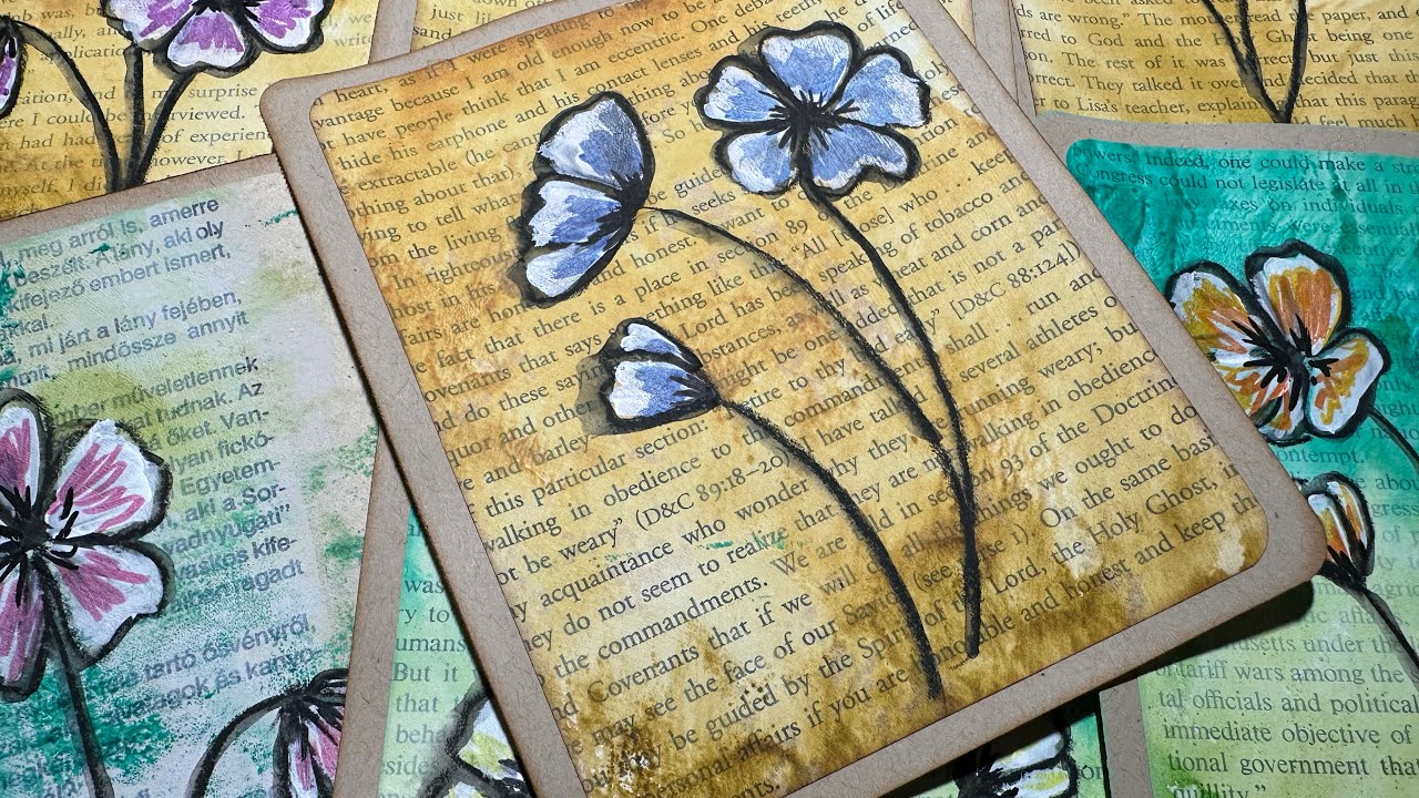 Flower Journaling Cards Inspired by Michelle Bukowski Art
