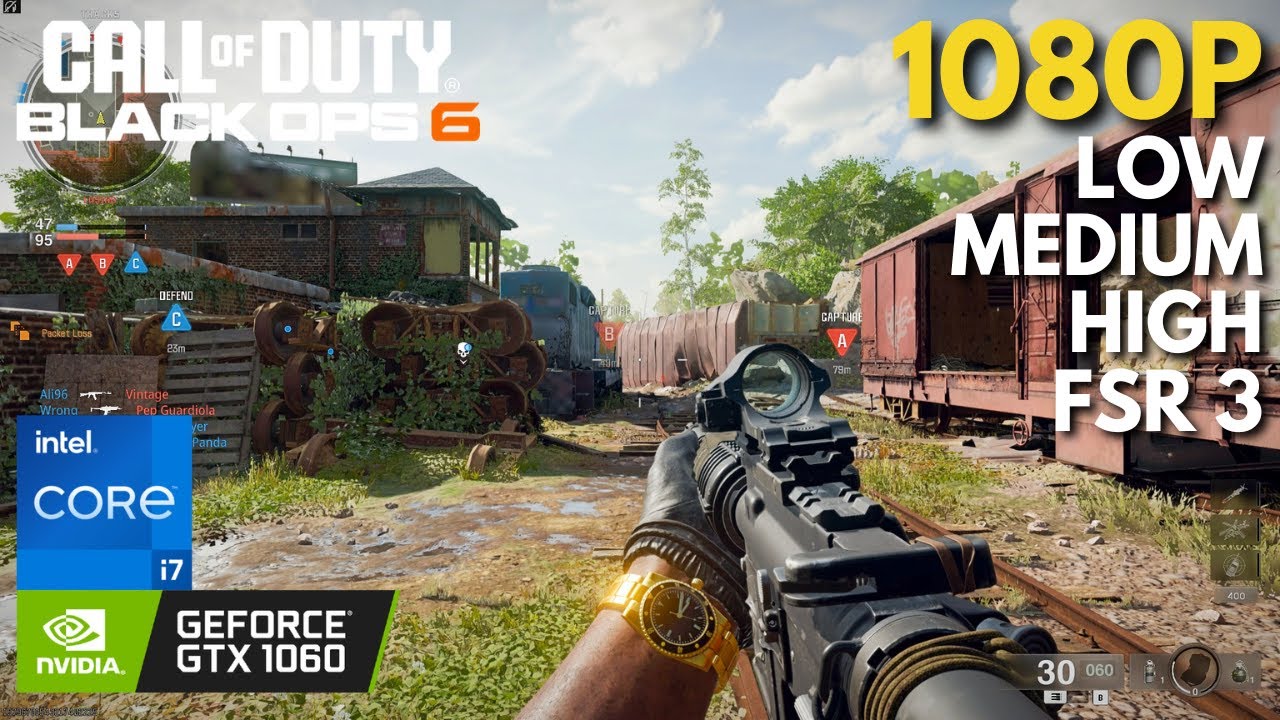 Call of Duty: Black Ops 6 - GTX 1060 + i7 4770 | All Settings + FSR 3 Tested