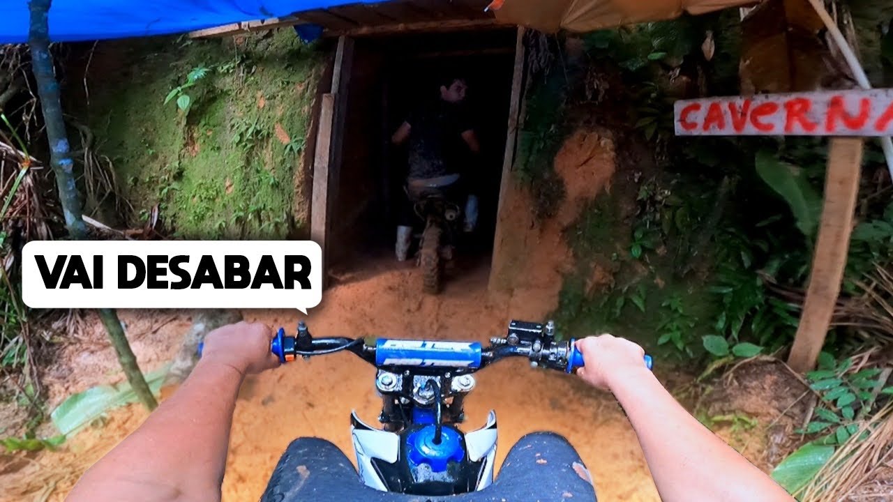 INVADIMOS A CAVERNA DE MINI MOTO