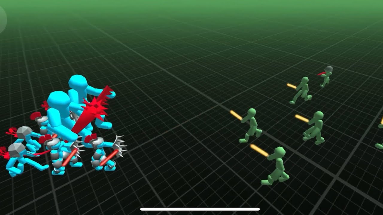 Stickman neon battle simulator