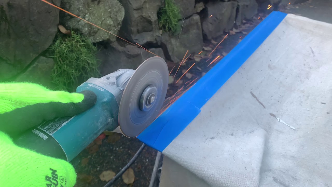Cutting a stainless steel sink for kitchen countertop install