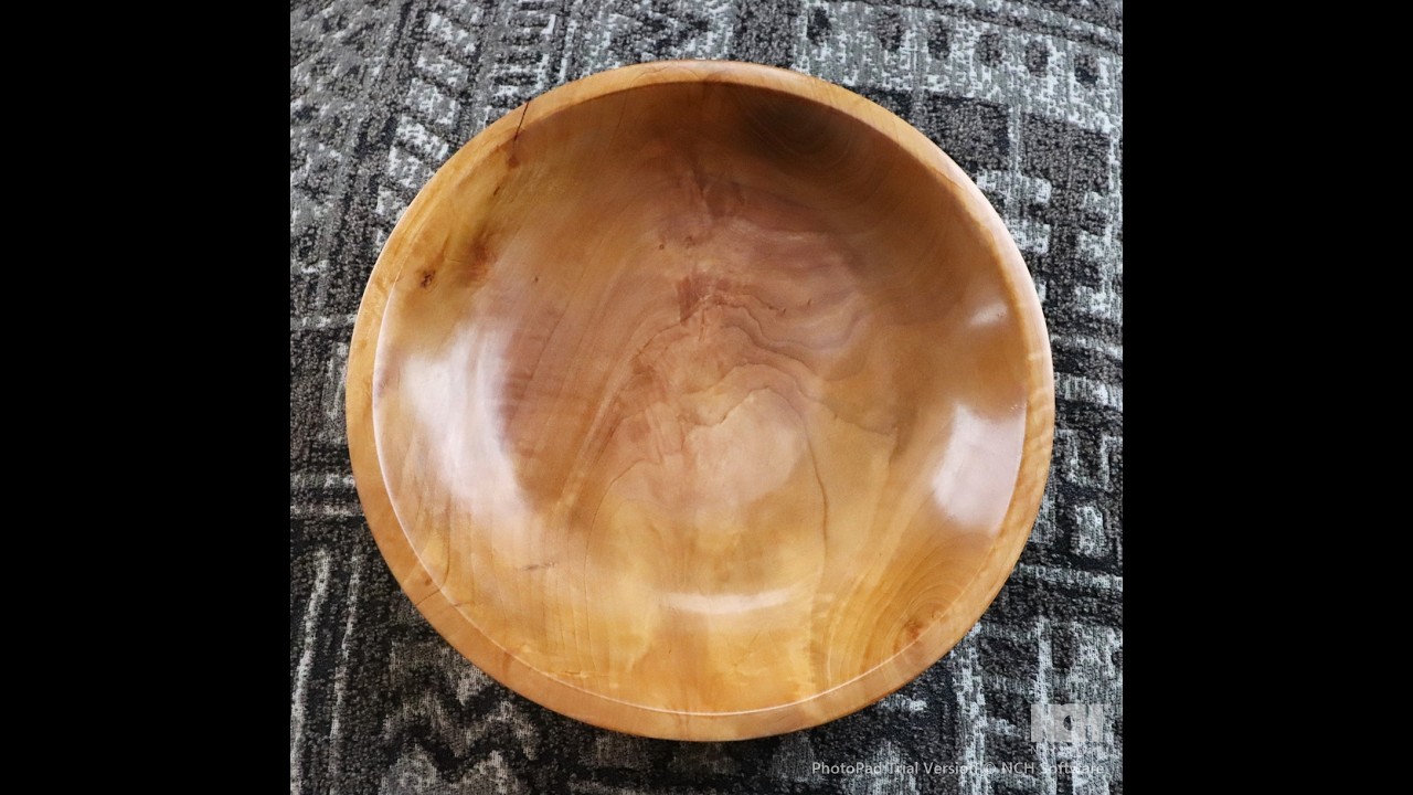 Pear Bowl with a Ghost Feather
