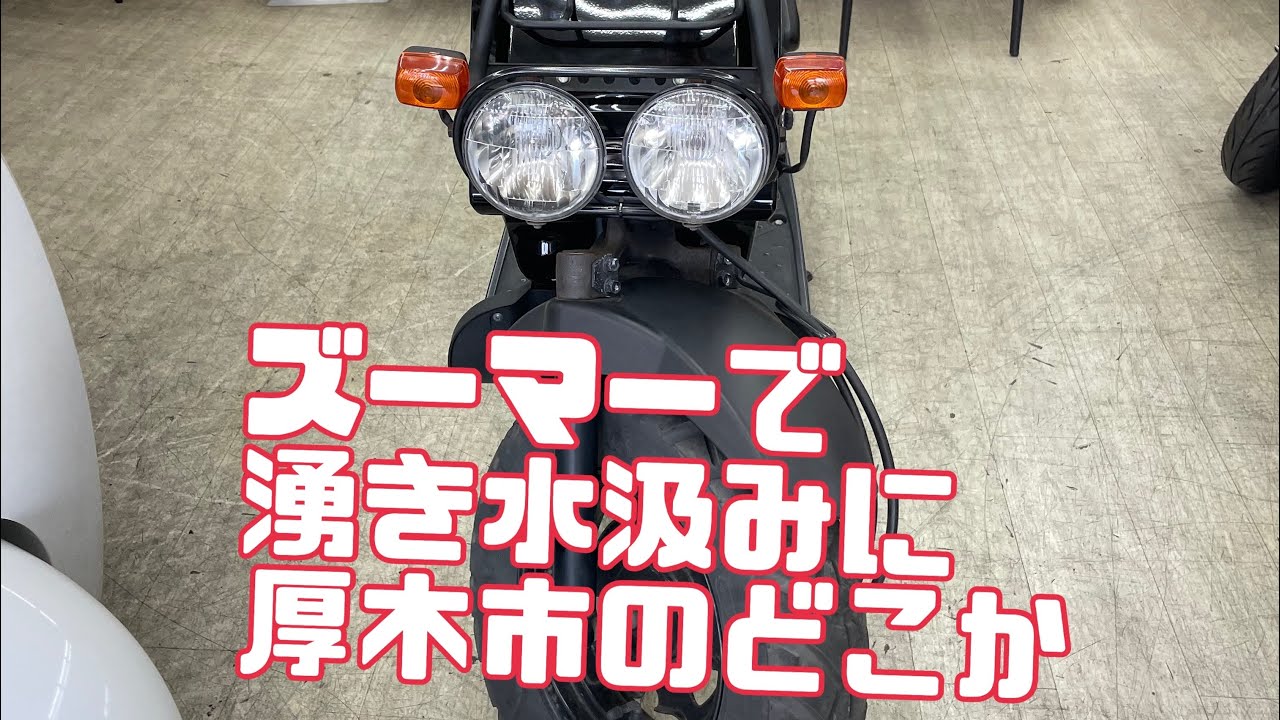 HONDAズーマーで林道ぼっい道をいく。