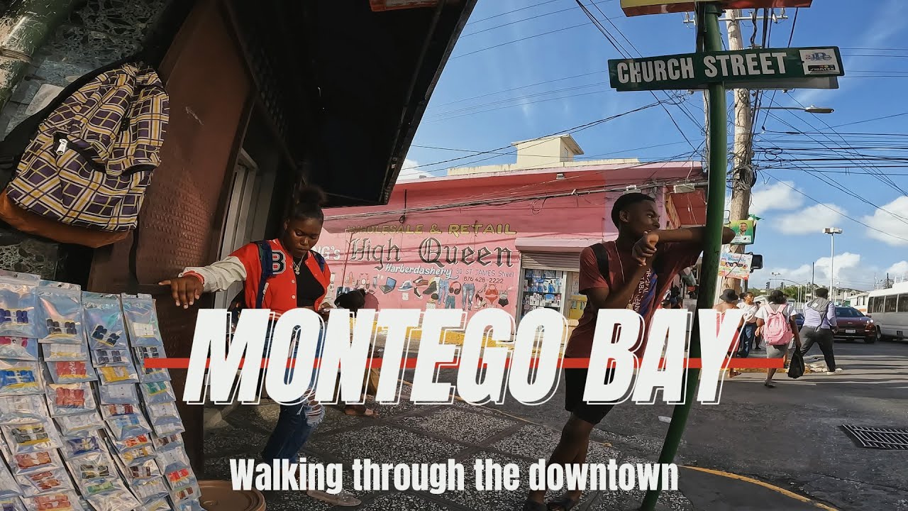 🚶🏻📷Walking through the downtown of Montego Bay 🇯🇲Jamaica