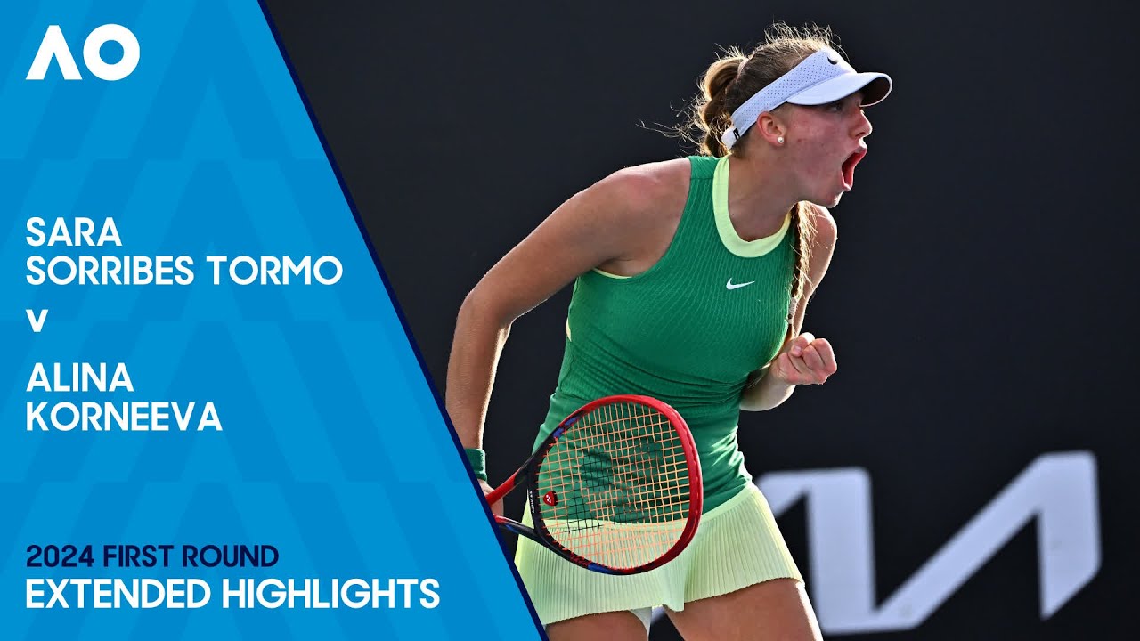 Sara Sorribes Tormo v Alina Korneeva Extended Highlights | Australian Open 2024 First Round