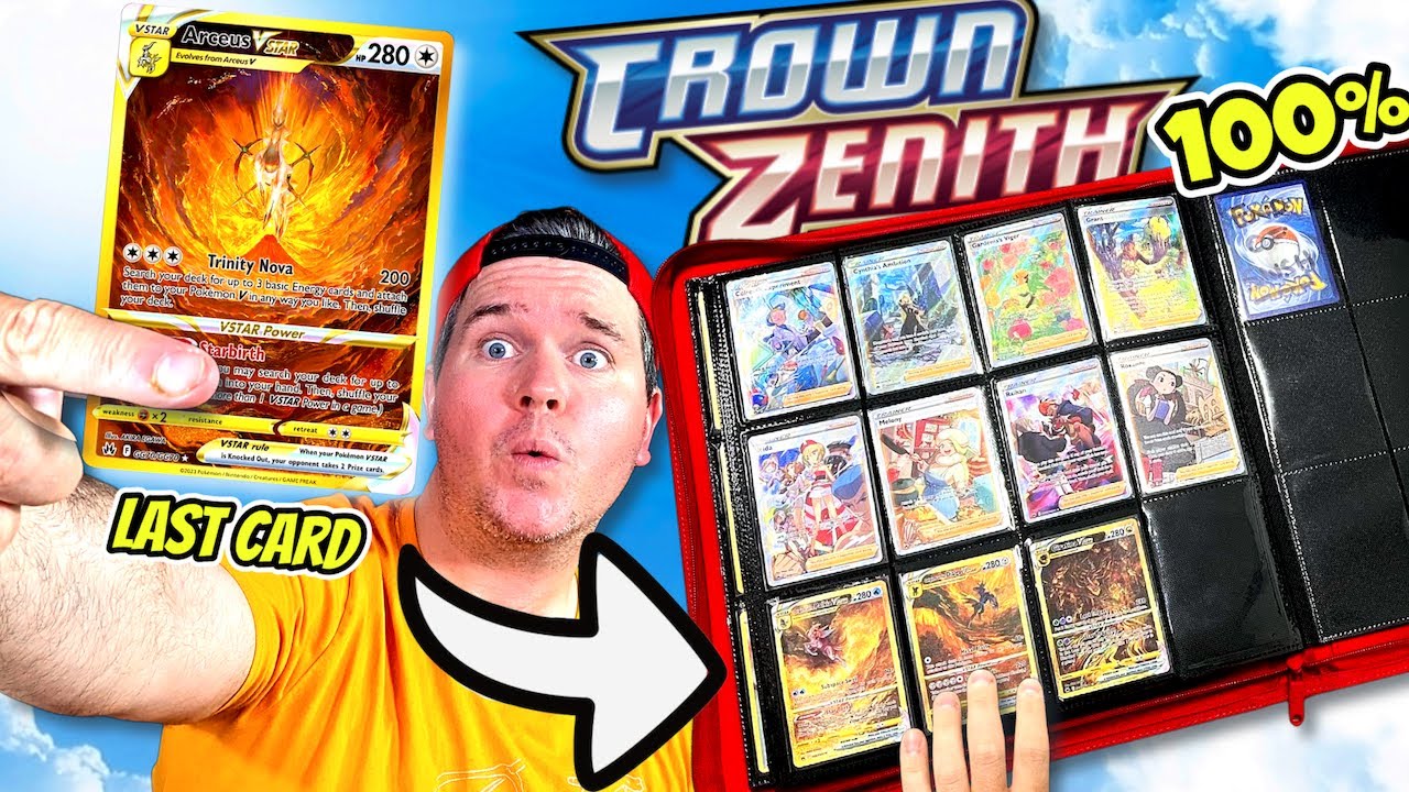 100% COMPLETE Crown Zenith Pok&eacute;mon Binder in 199 Days!