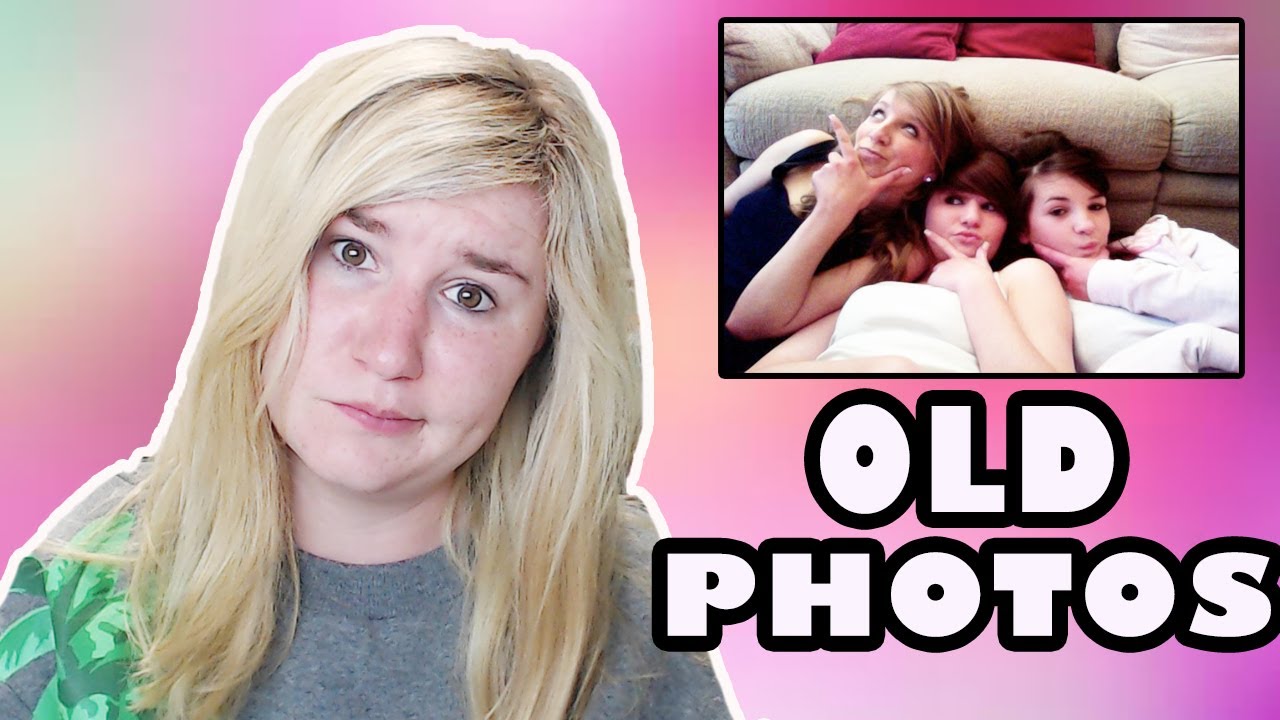 REACTING TO OLD EMBARRASSING PHOTOS! Kelly and Carly Vlogs | Little Kelly