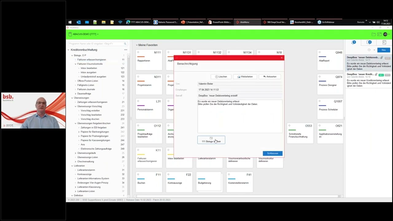 KI gestützte Dokumentenverarbeitung mit Deep-Box, Short 1 DeepBox, bsb.info.partner AG Webinar