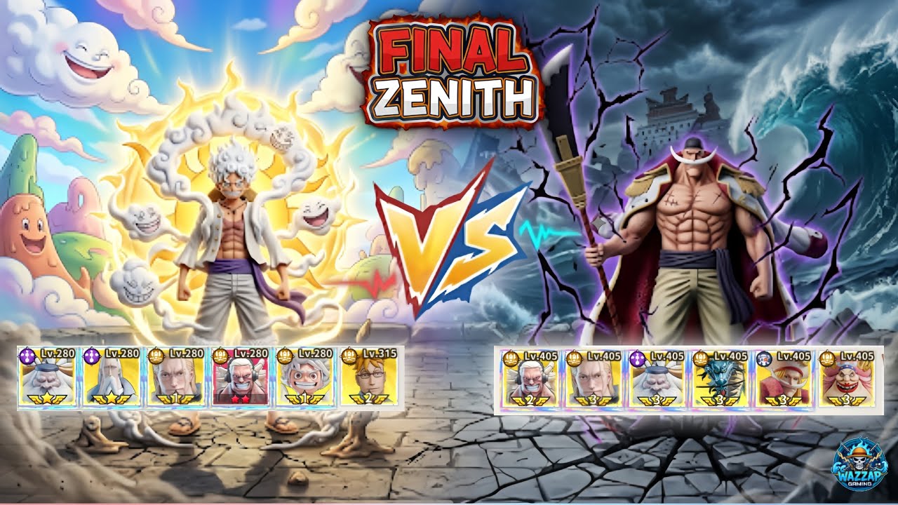 LUFFY NIKA VS WHITEBEARD PRIME 🔥 FINAL ZENITH CN - OP SAILING KINGDOM| SAILING TREASURE | KOS