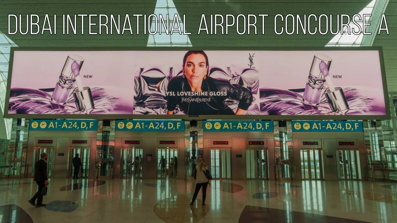 [4K Airport] Dubai International Airport (DXB) Concourse A