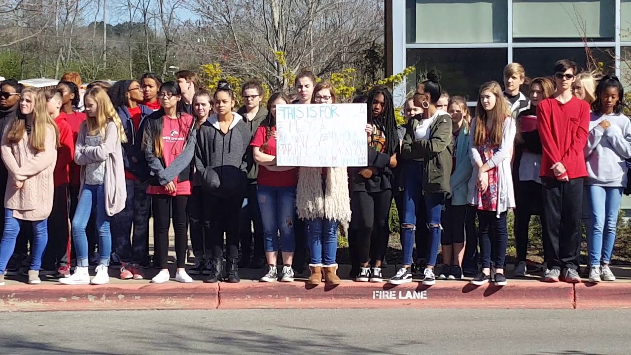 Hewitt-Trussville Middle School Walkout #NeverAgain