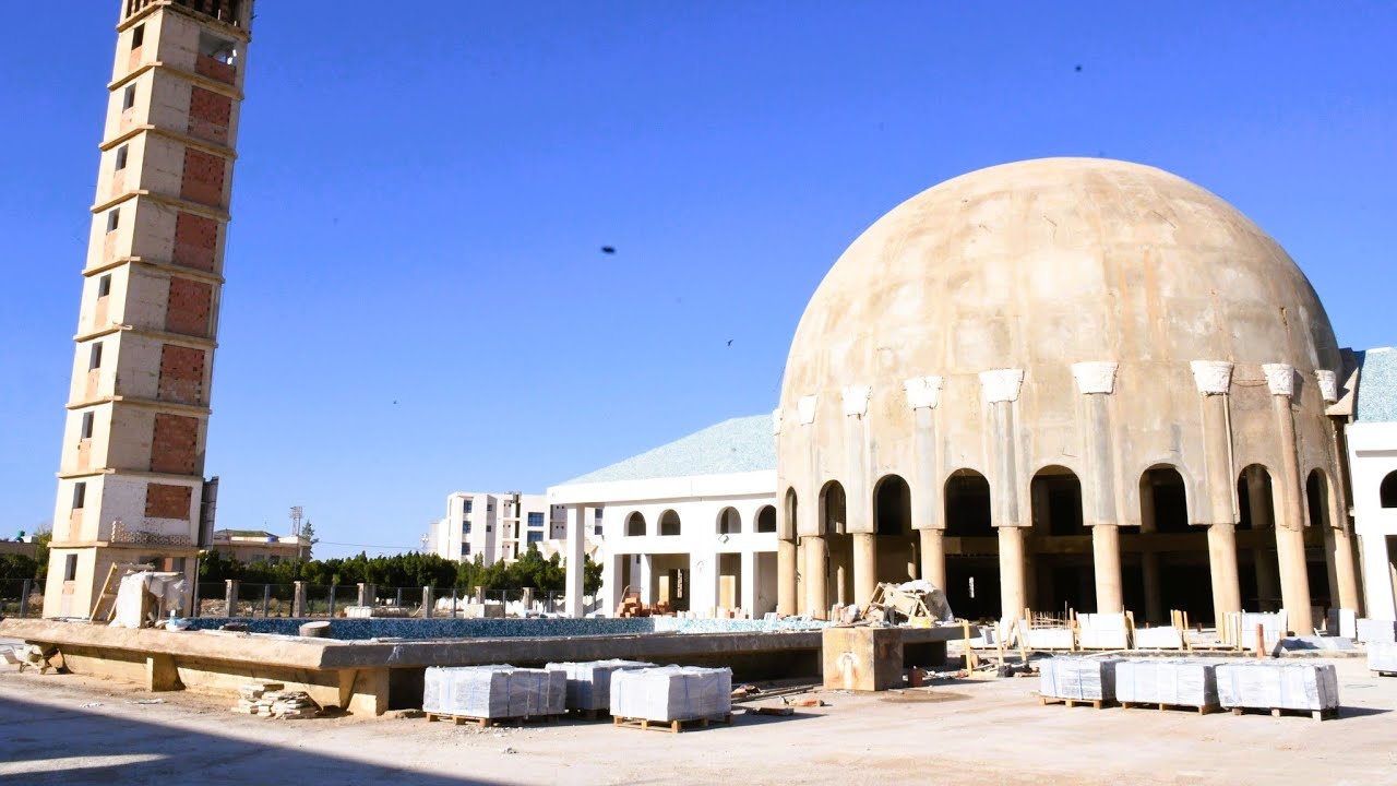 تابعو بداية المرحلة الأخيرة من إنجاز جامع القطب بمدينة غليزان NEW MOSQUE RELIZANE