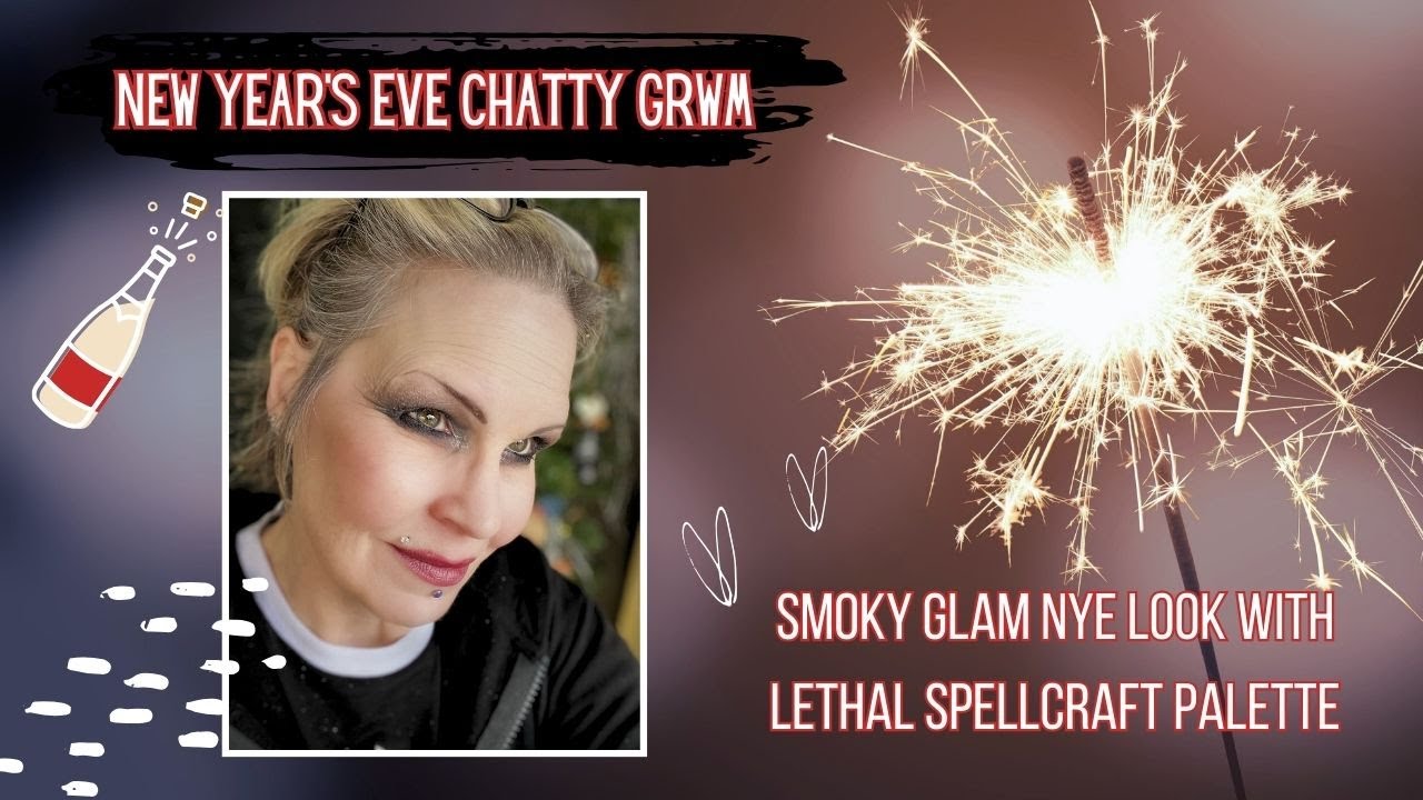 New Year's Eve Smoky Glam Chatty GRWM OUTSIDE!