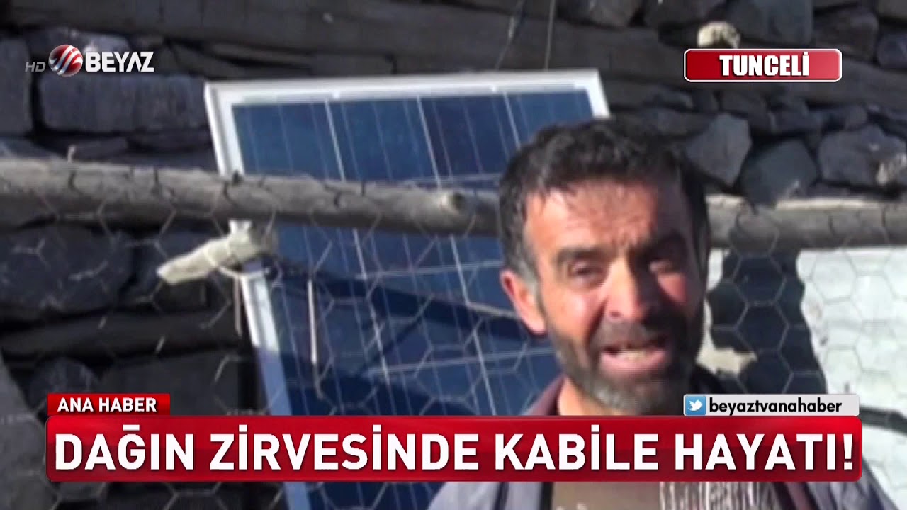 Dağın zirvesinde kabile hayatı