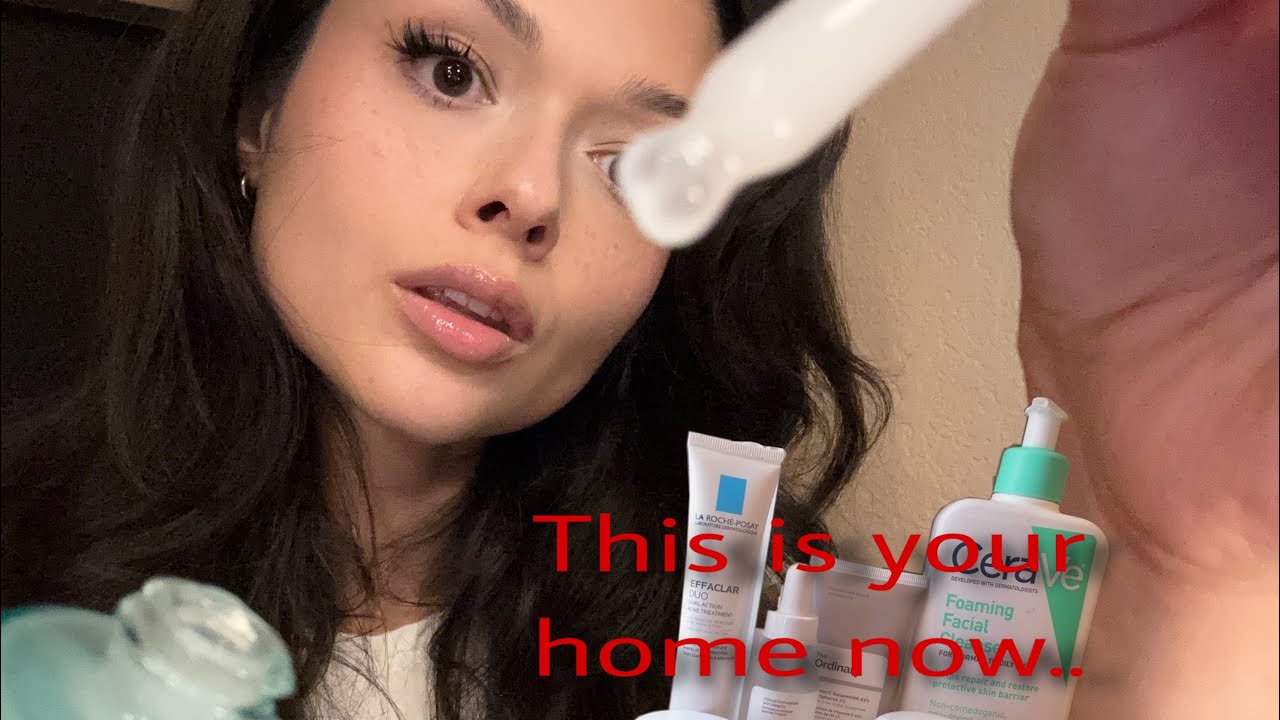 ASMR| pov: i do your skin/hair care while ignoring your face (you’re my hostage)