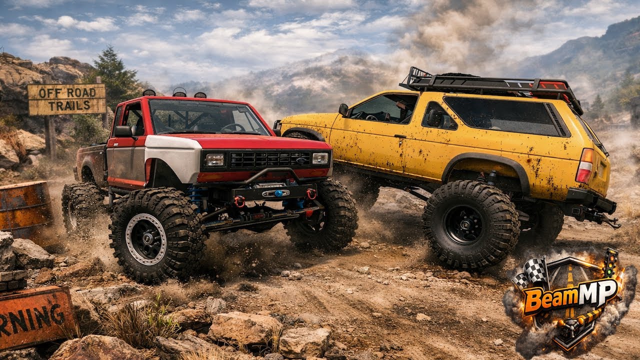 WE BUILT CHEAP OFFROAD TRUCKS AND BASHED THEM ON THE ROCKS! - BEAMMP