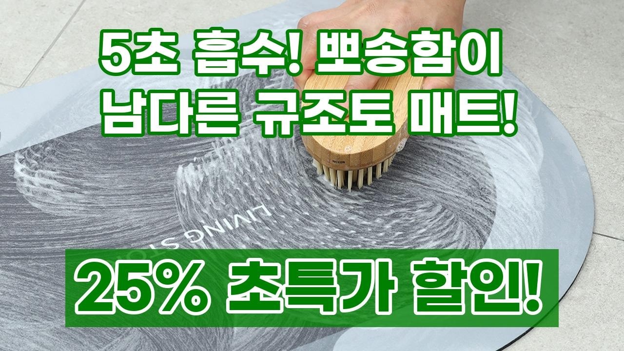 파쿠젠 빨아 쓰는 규조토 매트: 뽀송함이 살아있는 욕실 발매트