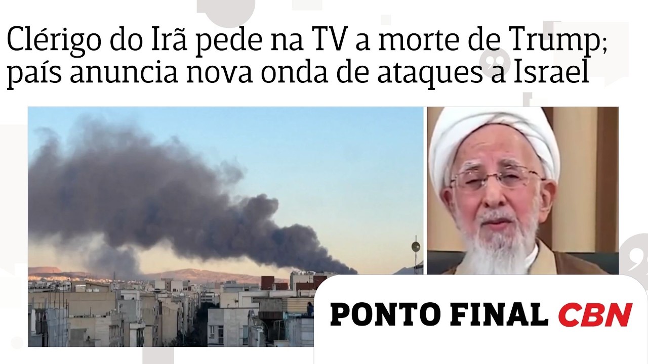 Clérigo do Irã pede na TV a morte de Trump; país anuncia nova onda de ataques a Israel