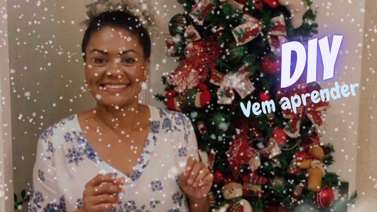 DIY - Árvore de Natal suspensa quer  aprender como fazer sua árvore?  Vem comigo  #christmas, #natal