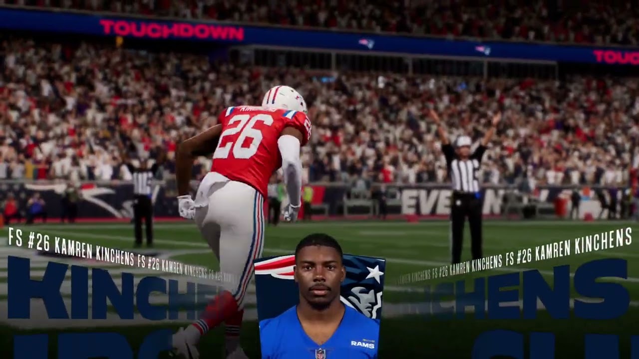 Madden 26 -Season 5 level 45 New England Patriots Theme Team 95 overall Kamren Kitchens Gameplay p1