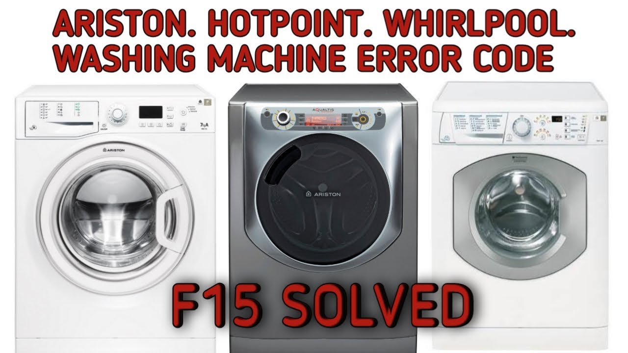 Ariston Washing Machine Error Code F15 How To Fix?