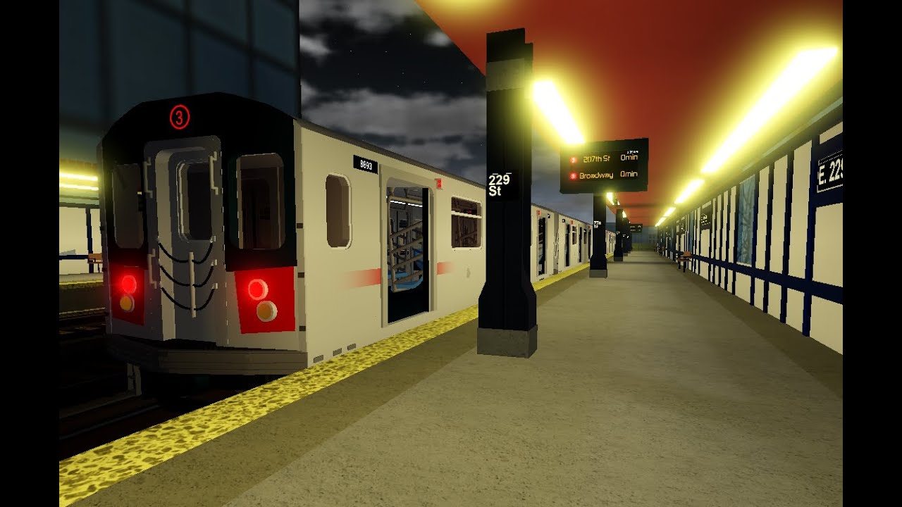 Roblox NYC Subway:Automated 3 train Full Ride as R142