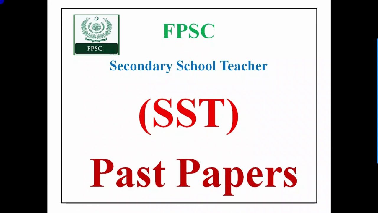 FPSC SST Test Preparation 2024 | Past Papers Solved MCQs | FPSC SST Jobs Test 2024 | SST Test MCQs