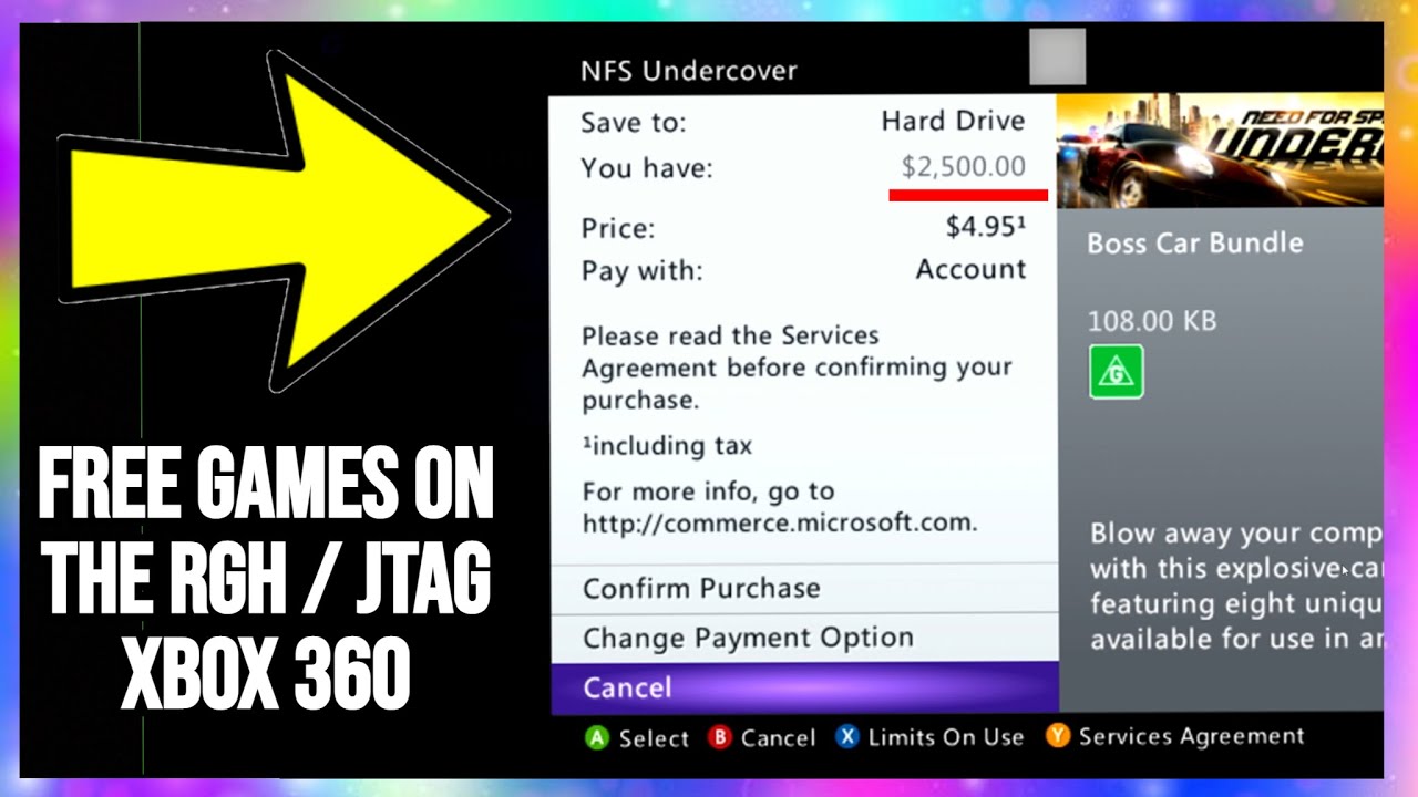 HOW TO GET FREE GAMES ON THE RGH   JTAG XBOX 360