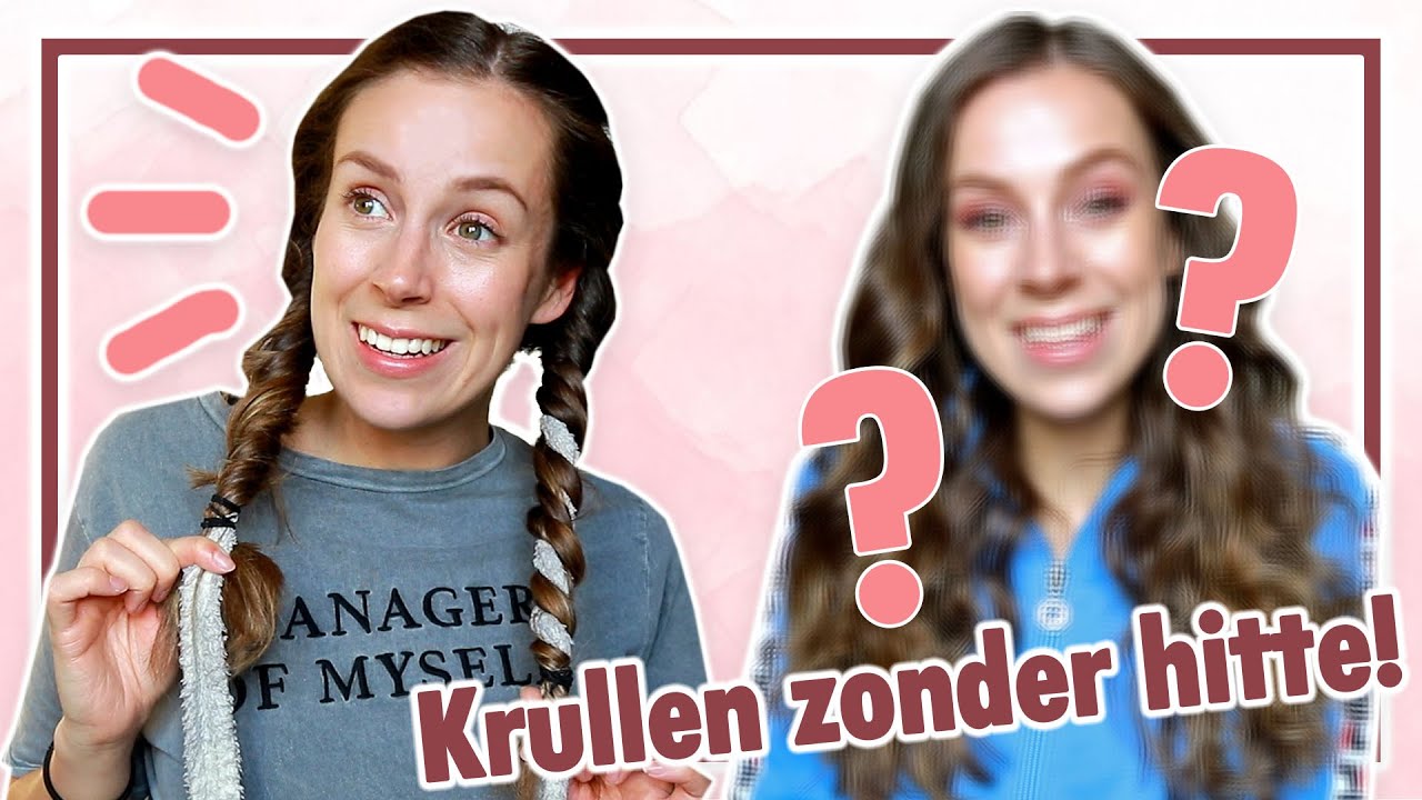 HAAR KRULLEN MET JE BADJAS?! 😱🤔 || KRULLEN ZONDER HITTE || HEATLESS CURLS