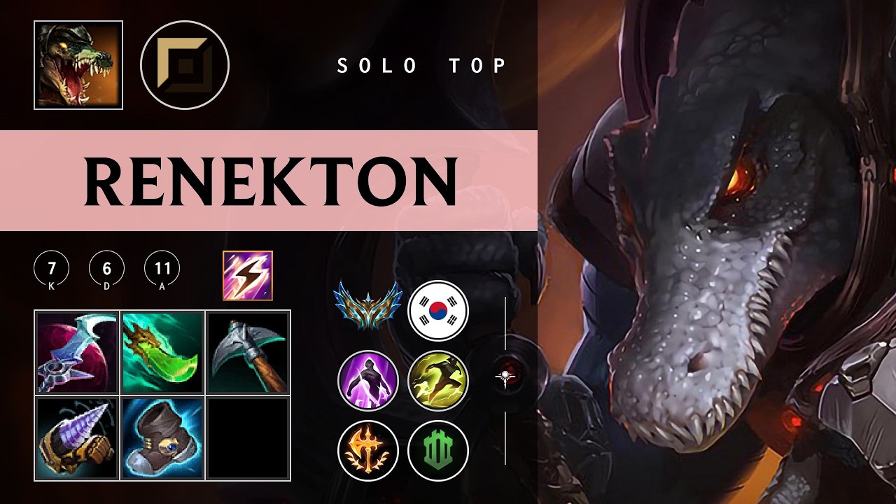 Renekton Top vs Azir - KR Challenger Patch 26.04
