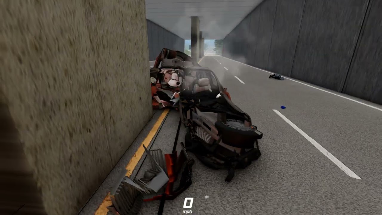 Massive Spike Strip Pileup Car Crashes #1 – BeamNG Drive | carbeamng
