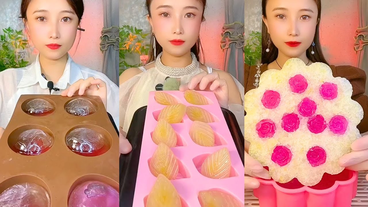 Homemade Chinese Ice Eating ASMR | Soft Frozen Desserts & Snow Ice Sounds #118