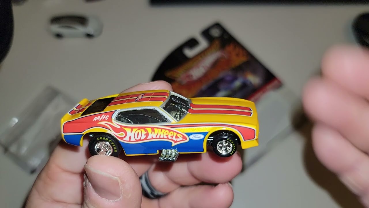 George Dotys 71 MUSTANG F/C Hot Wheels Drag Strip Demons Yellow Real Riders