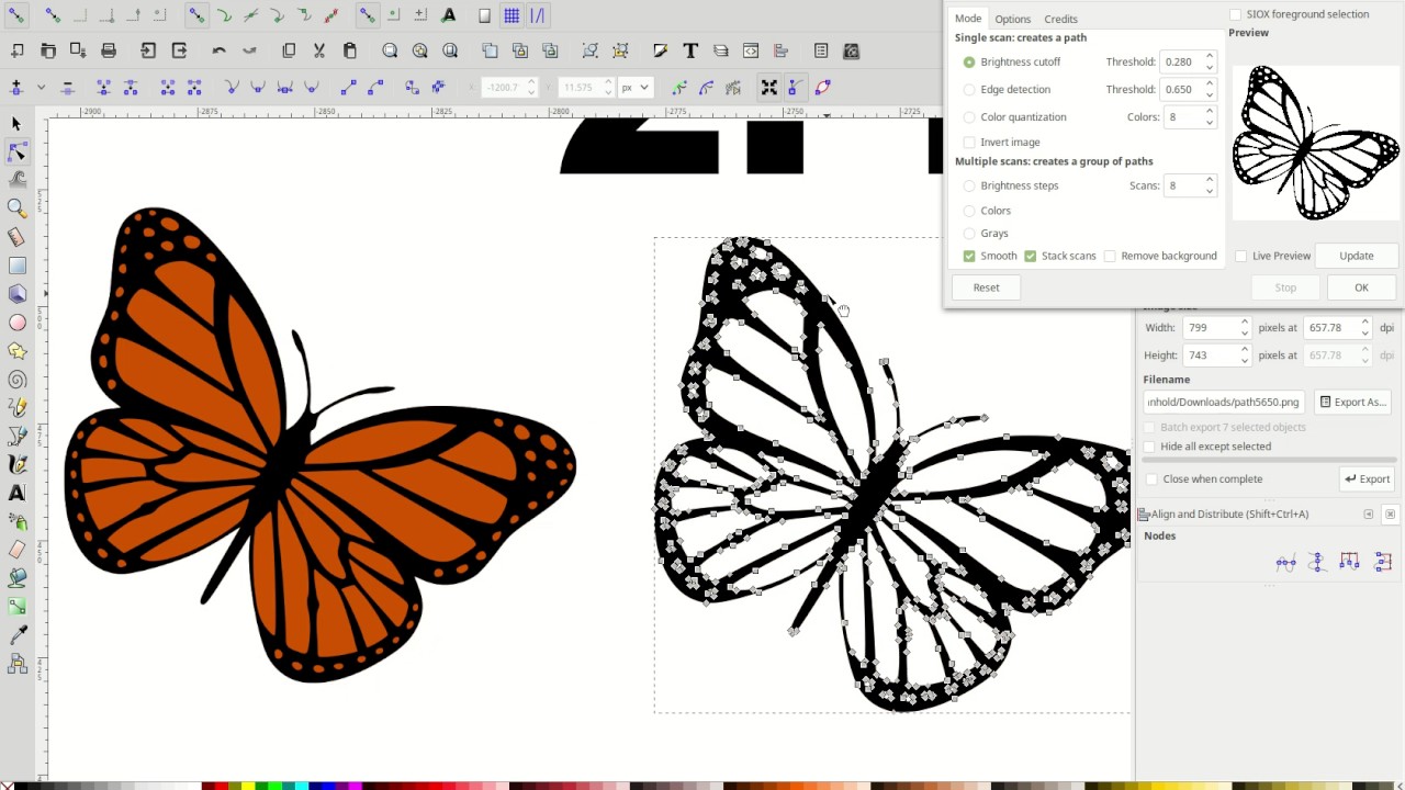 Three Reasons to use break apart in Inkscape