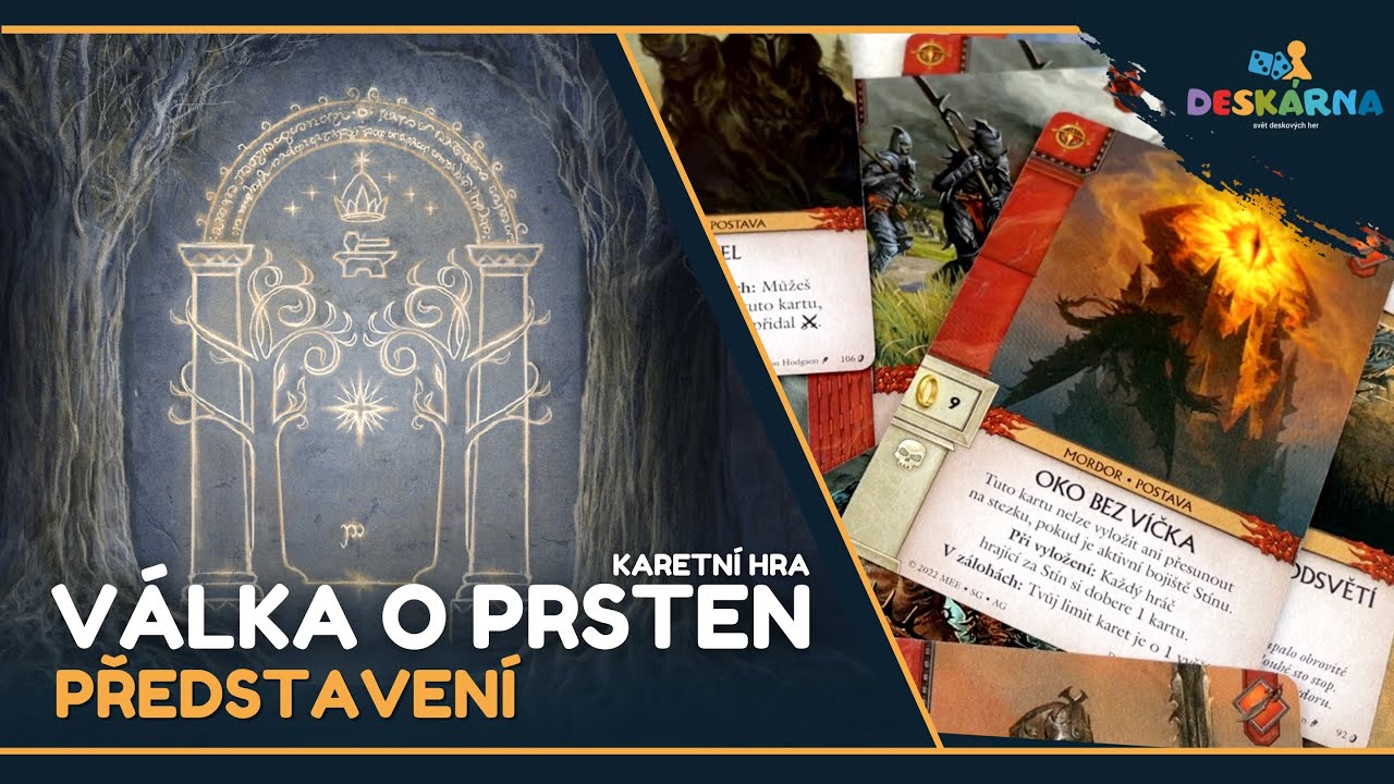 Válka o Prsten: Karetní hra - Epické bitvy o Středozem v karetní verzi úspěšné deskovky 🧝‍♂️💍🗡️
