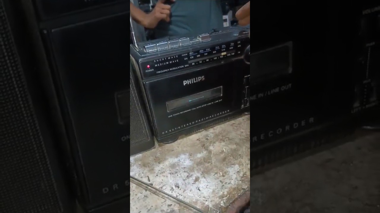 Philips DR 521 Stereo Redio Cassette Recorder ✅ For Sale 👉📱 7742853435 #philips #2in1 #tape #music