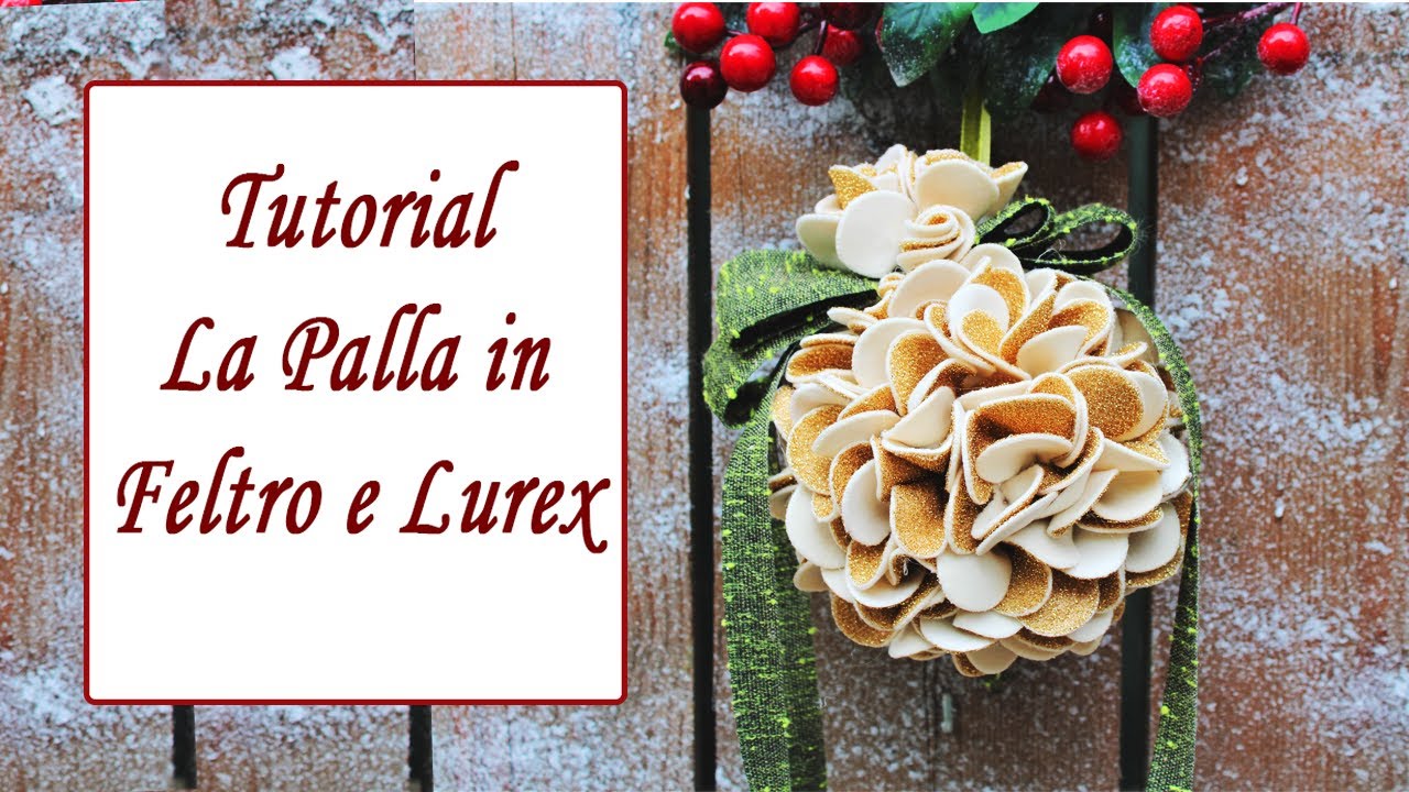 [TUTORIAL] L' ARTE DELLA NONNA (Bevilacqua Cinzia) - La Palla in Velluto e Lurex (Fustella Ortensia)
