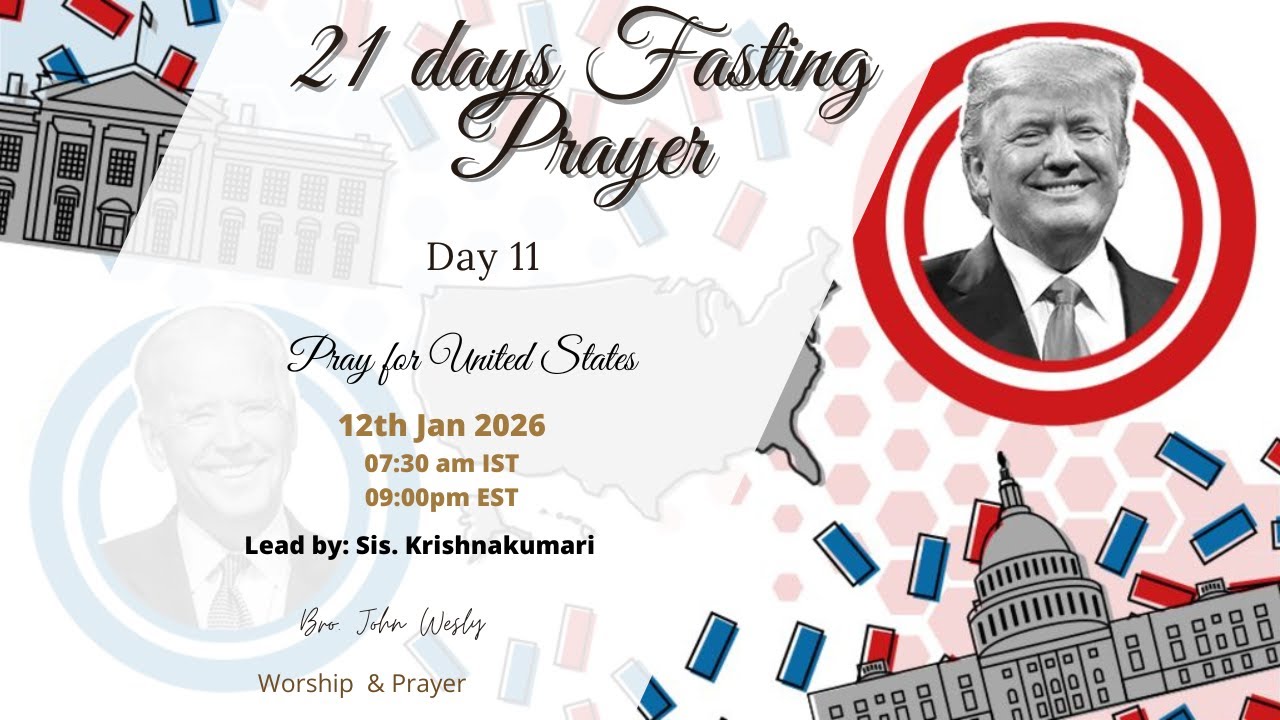 Day-11 21 Days Fasting Prayer | Pray for United States  12’Jan 26#goodsamaritanministries-usa