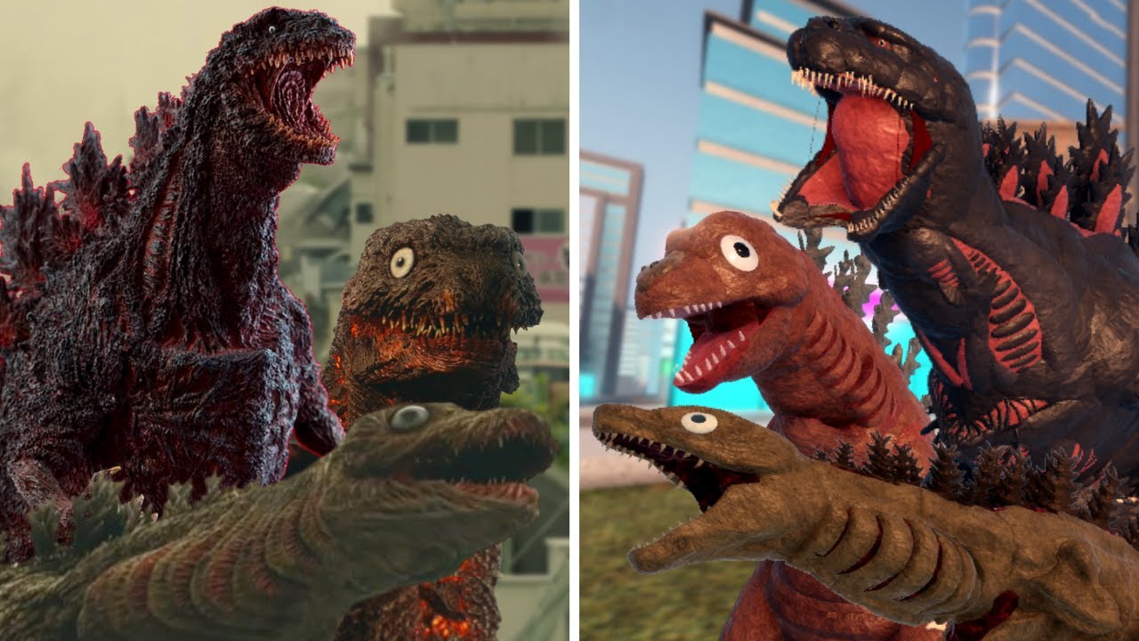 SHIN GODZILLA Evolução FILME VS Kaiju Universe (Comparação)