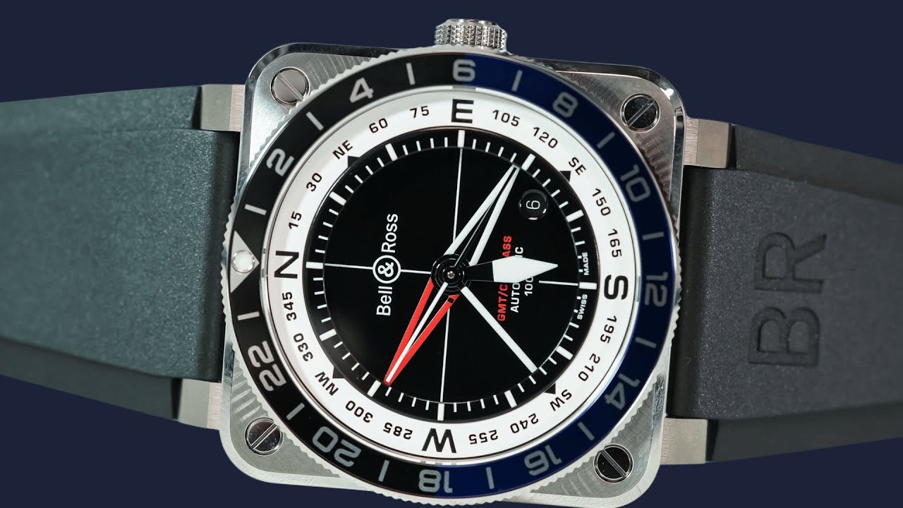Компас Bell & Ross BR-03 GMT | Часы-инструмент для пилотов