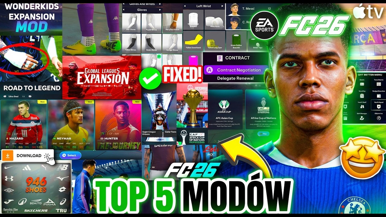EA FC 26! - TOP 5 MOD&Oacute;W, kt&oacute;re MUSISZ MIEĆ! [PORADNIK + LINKI]