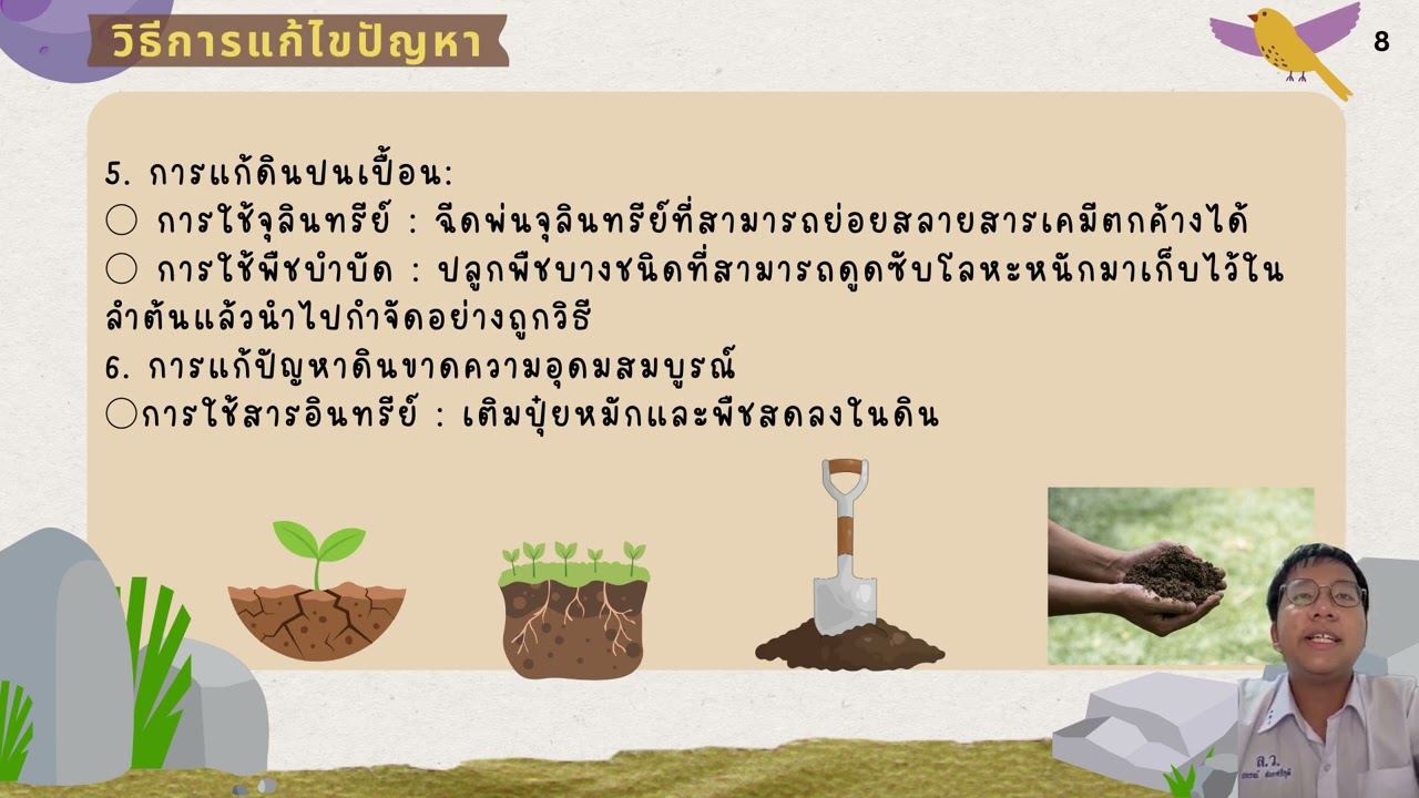 ส่งงานวิชาชีววิทยา ทรัพยากรดิน เลขที่ 3,9,10,11,17,25,26,29