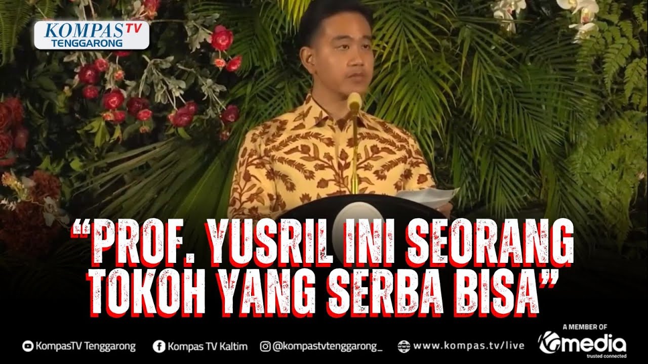 Pujian Gibran untuk Sosok Yusril Ihza Mahendra di Acara Peluncuran Buku