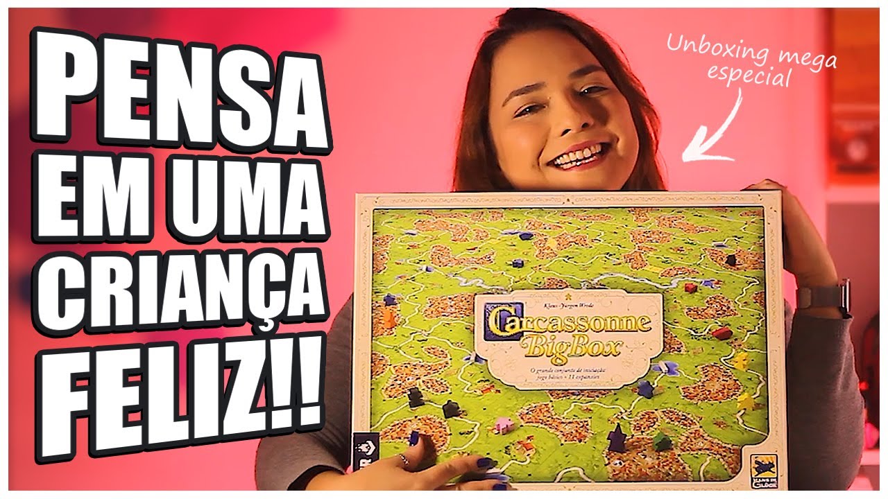COMPREI O CARCASSONNE BIG BOX!! Unboxing