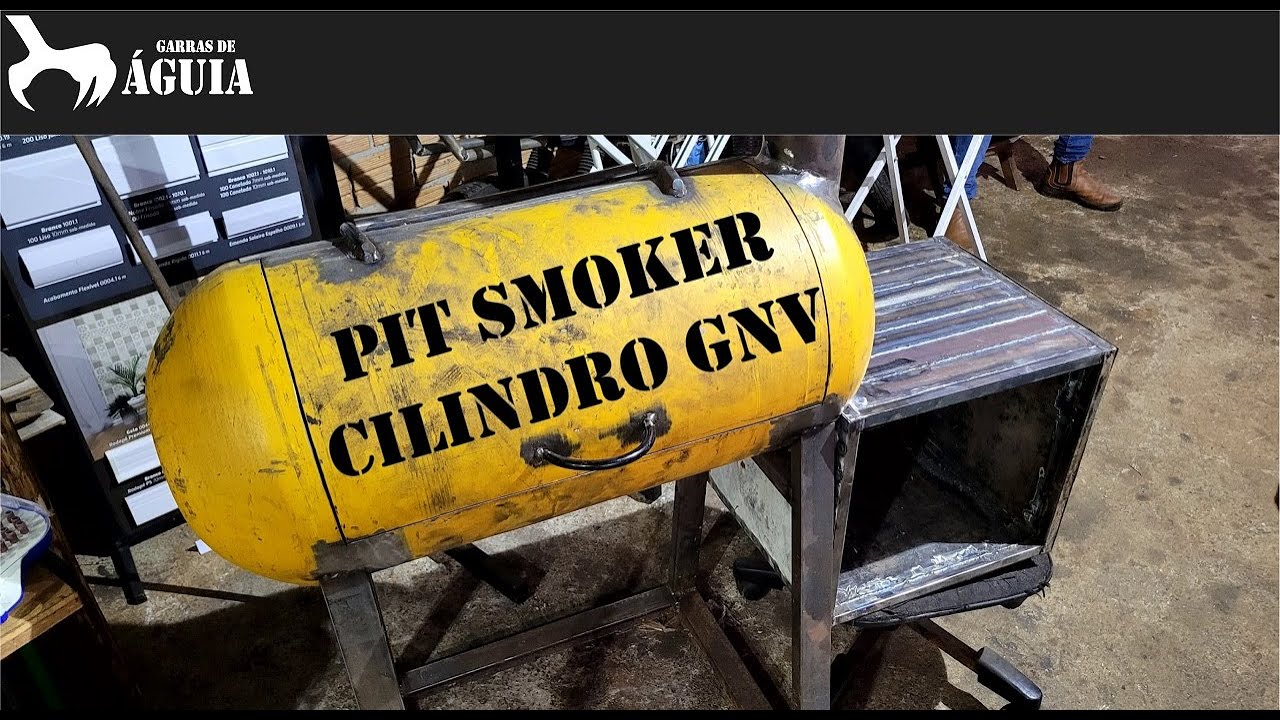 Como fazer uma Pit Smoker com cilindro de gás GNV - Part 1