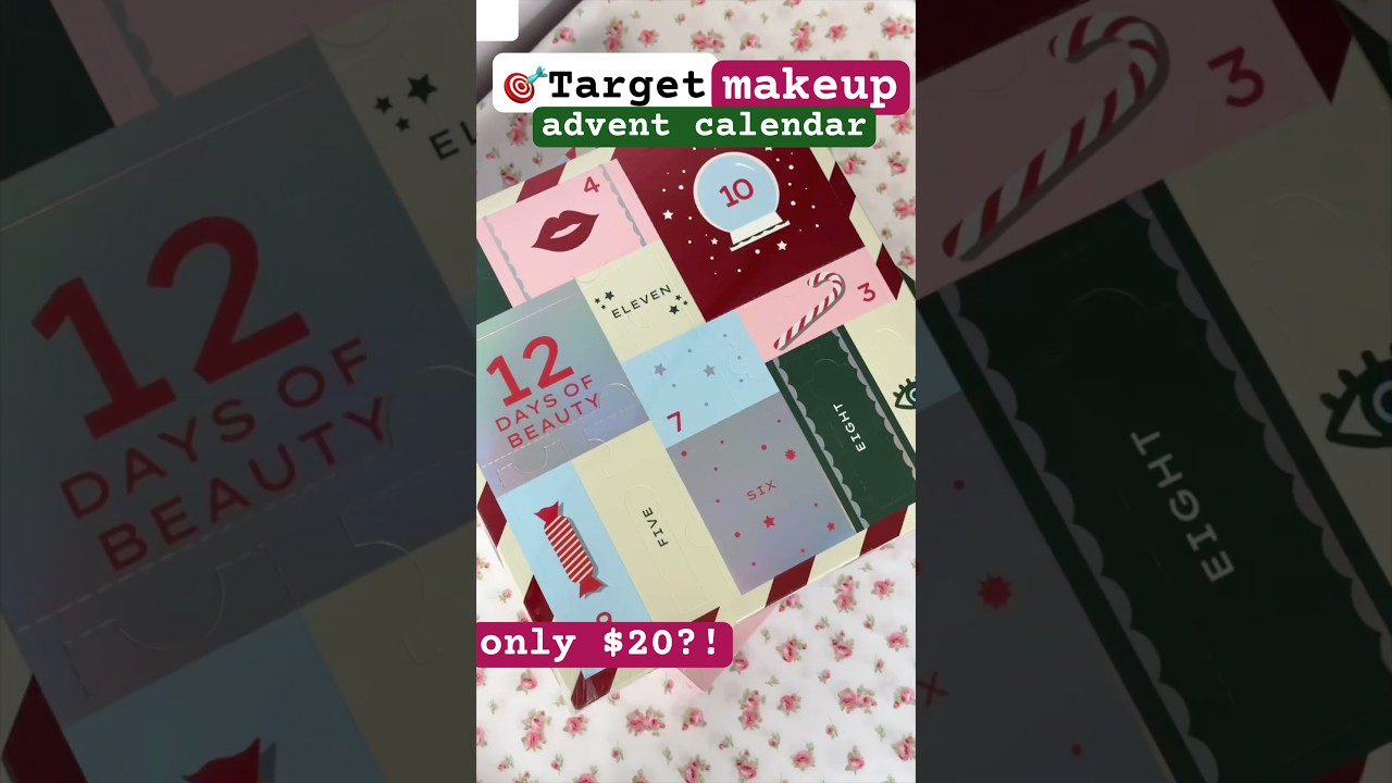 this was a STEAL 😱 $20 Target MAKEUP ADVENT CALENDAR 🎅🏻🗓️ #adventcalendar #giftideas #christmas