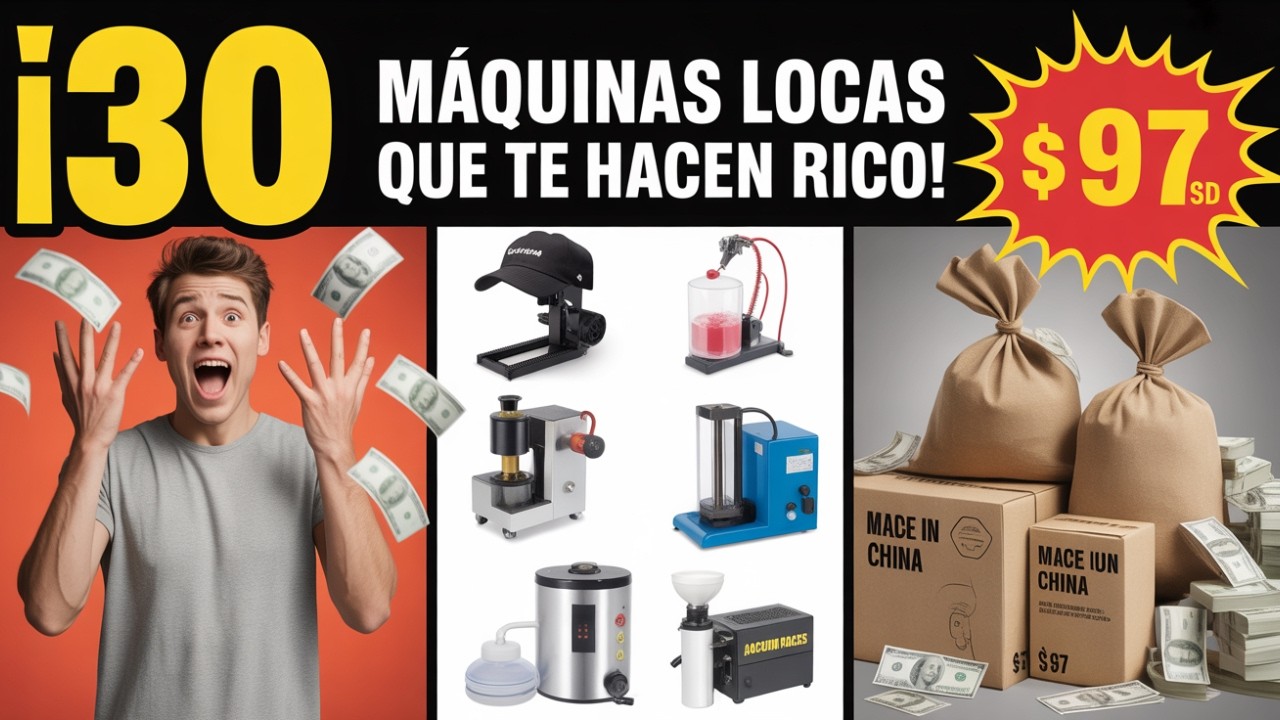 🚀 30 MÁQUINAS BARATAS que POCOS CONOCEN y te HARÁN GANAR DINERO desde CASA