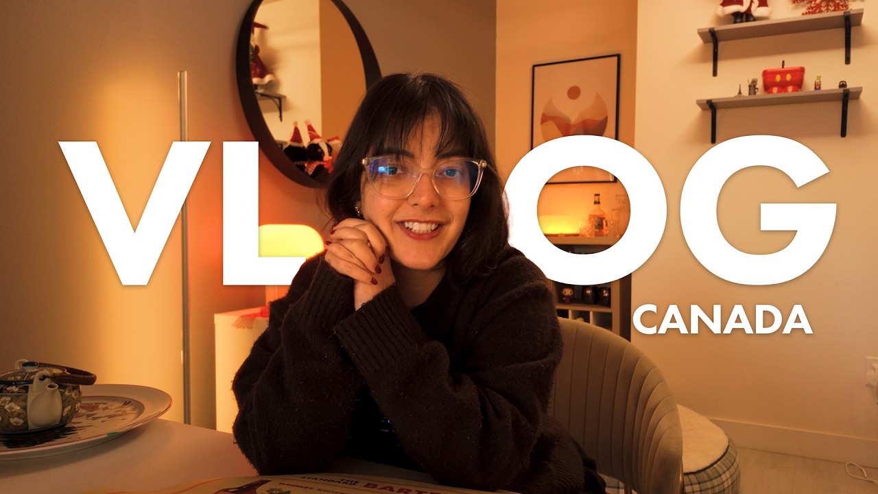 um vlog de descanso | cozinhando, pintando e visitando feiras de natal em vancouver.