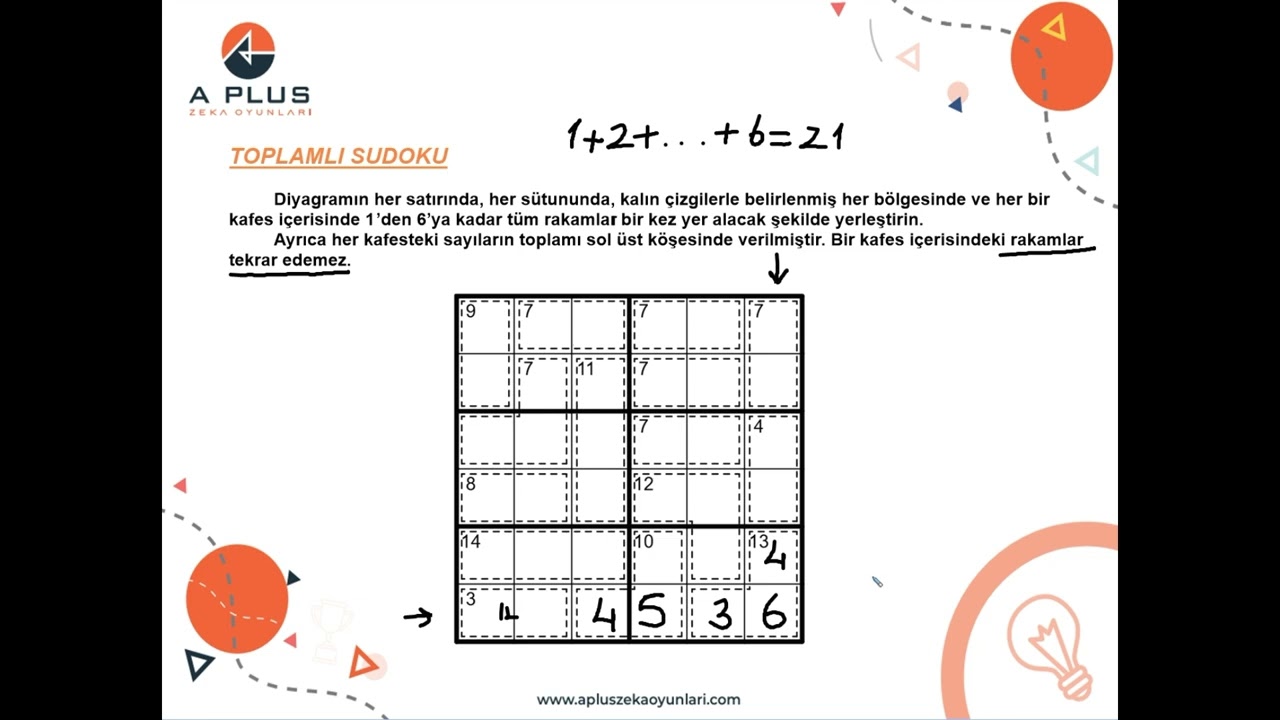 TOPLAMLI SUDOKU NASIL OYNANIR?